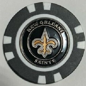 New Orleans Saints --- Poker Chip Ball Marker