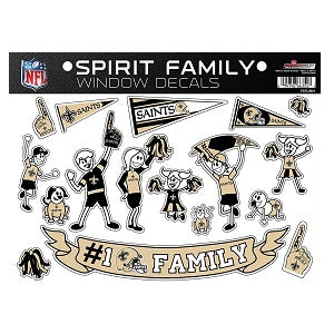 New Orleans Saints --- Spirit Family Window Decal