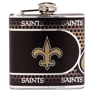 New Orleans Saints --- Stainless Steel Flask