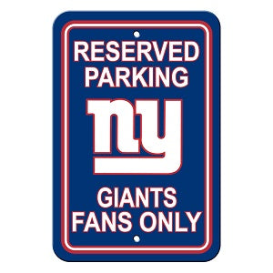 New York Giants --- Reserved Parking Sign