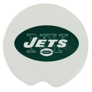 New York Jets --- Ceramic Car Coasters 2-pk