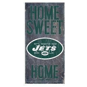 New York Jets --- Home Sweet Home Wood Sign
