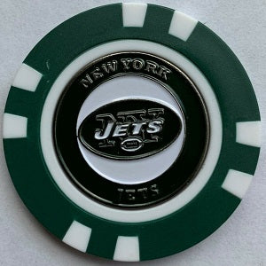 New York Jets --- Poker Chip Ball Marker