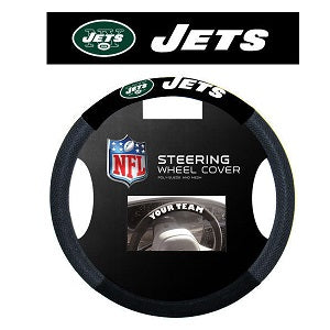 New York Jets --- Steering Wheel Cover