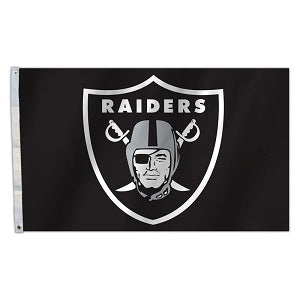 Oakland Raiders --- 3ft x 5ft Flag