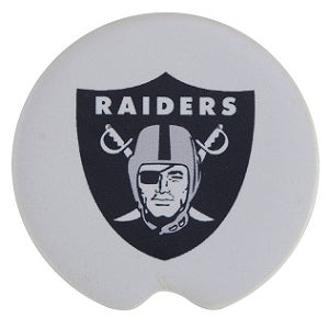 Oakland Raiders --- Ceramic Car Coasters 2-pk