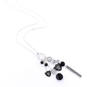 Oakland Raiders --- Cluster Necklace