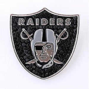 Oakland Raiders --- Crystal Logo Pin