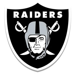 Oakland Raiders --- Distressed Logo Cutout Sign
