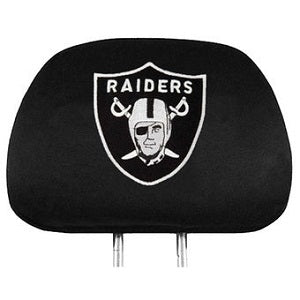 Oakland Raiders --- Head Rest Covers