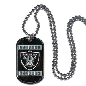 Oakland Raiders --- Neck Tag Necklace