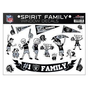 Oakland Raiders --- Spirit Family Window Decal