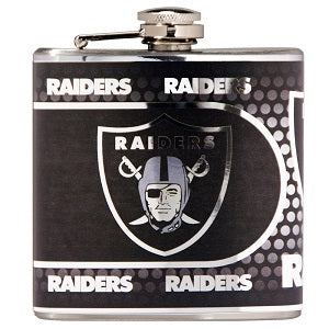 Oakland Raiders --- Stainless Steel Flask