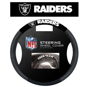 Oakland Raiders --- Steering Wheel Cover