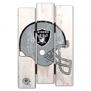 Oakland Raiders --- Wood Fence Sign