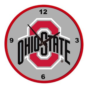 Ohio State Buckeyes --- Modern Disc Wall Clock
