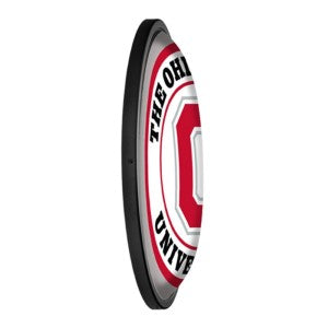 Ohio State Buckeyes --- Round Slimline Lighted Wall Sign