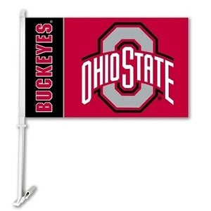 Ohio State Buckeyes --- Car Flag
