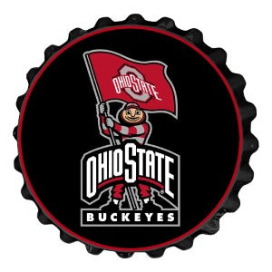 Ohio State Buckeyes (Brutus)  --- Bottle Cap Wall Sign
