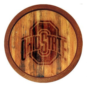 Ohio State Buckeyes (branded) --- Faux Barrel Top Sign