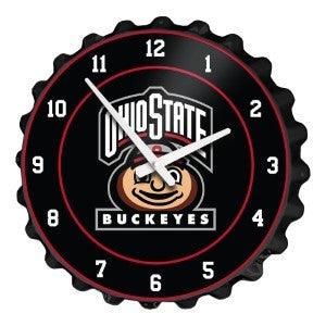 Ohio State Buckeyes (brutus) --- Bottle Cap Wall Clock
