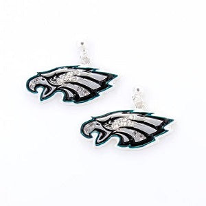Philadelphia Eagles --- Crystal Logo Earrings