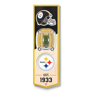 Pittsburgh Steelers --- 3-D StadiumView Banner - Small