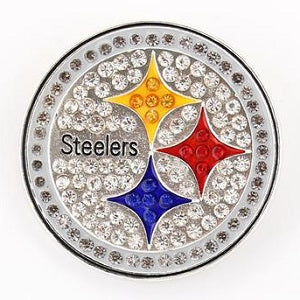 Pittsburgh Steelers --- Crystal Logo Pin