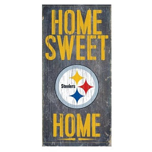 Pittsburgh Steelers --- Home Sweet Home Wood Sign