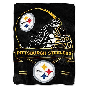 Pittsburgh Steelers --- Royal Plush Prestige Design Blanket