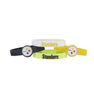 Pittsburgh Steelers --- Silicone Bracelets 4-pk