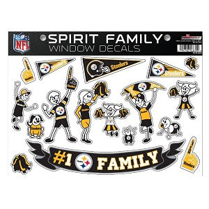 Pittsburgh Steelers --- Spirit Family Window Decal