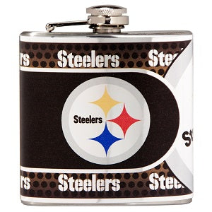 Pittsburgh Steelers --- Stainless Steel Flask