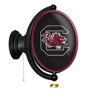 SC Gamecocks (black) --- Original Oval Rotating Lighted Wall Sign