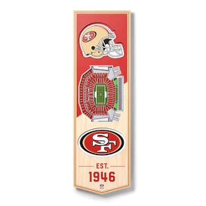 San Francisco 49ers --- 3-D StadiumView Banner - Small
