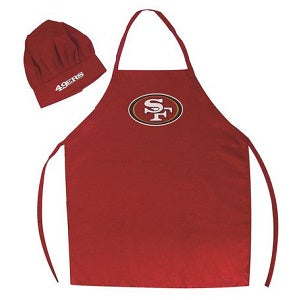 San Francisco 49ers --- Apron and Chef Hat