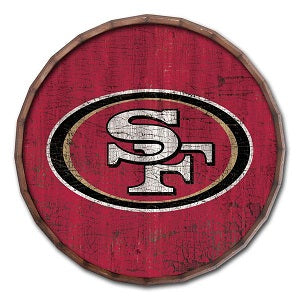 San Francisco 49ers --- Crackle Finish Barrel Top Sign