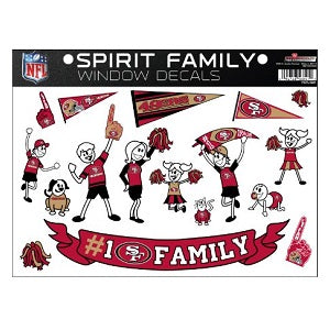 San Francisco 49ers --- Spirit Family Window Decal