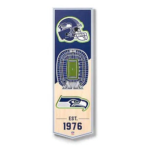 Seattle Seahawks --- 3-D StadiumView Banner - Small