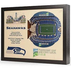 Seattle Seahawks --- 25-Layer Stadium View 3D Wall Art