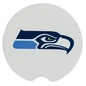 Seattle Seahawks --- Ceramic Car Coasters 2-pk