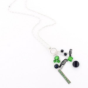 Seattle Seahawks --- Cluster Necklace