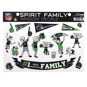 Seattle Seahawks --- Spirit Family Window Decal
