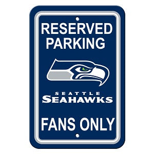Seattle Seahawks --- Reserved Parking Sign