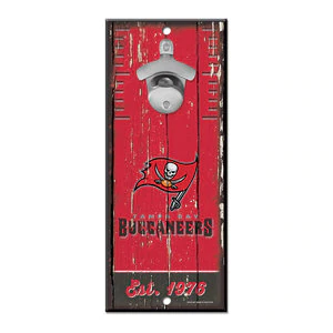 Tampa Bay Buccaneers --- Bottle Opener Sign