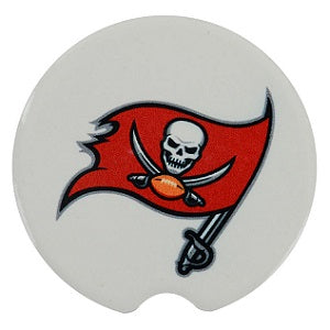 Tampa Bay Buccaneers --- Ceramic Car Coasters 2-pk