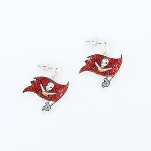 Tampa Bay Buccaneers --- Crystal Logo Earrings