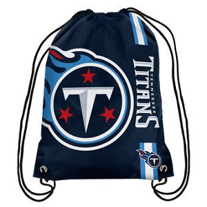 Tennessee Titans --- Big Logo Drawstring Backpack