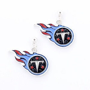 Tennessee Titans --- Crystal Logo Earrings