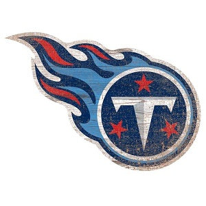Tennessee Titans --- Distressed Logo Cutout Sign